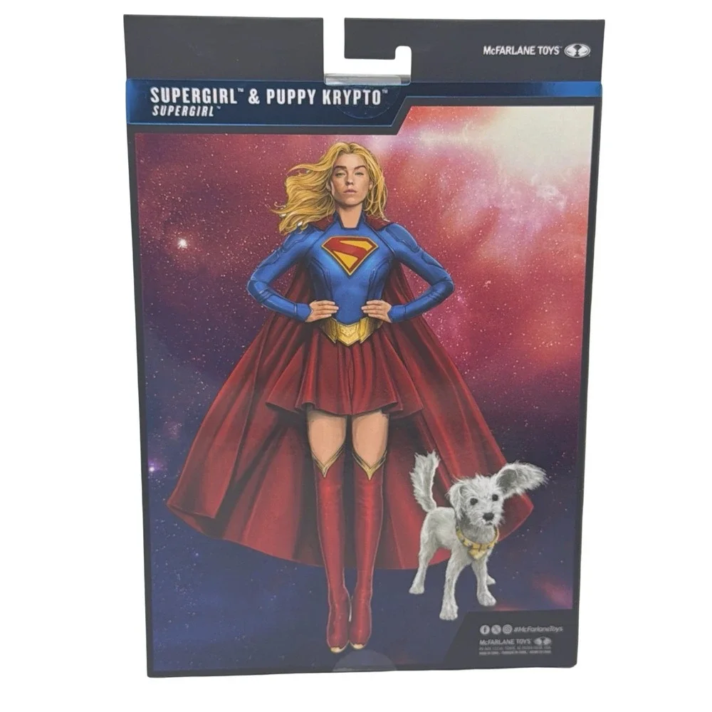 McFarlane Action Figure New Supergirl & Puppy Krypto DC Multiverse Deluxe